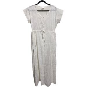 Moda-On 100% Cotton Dress White Eyelet